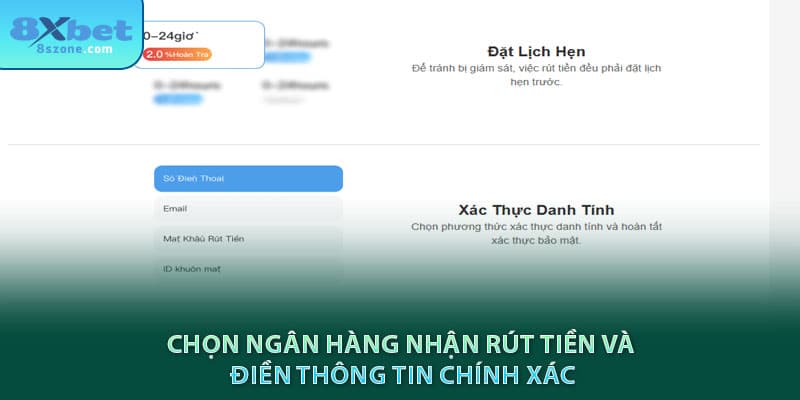 Rút Tiền 8xbet: Cách Tiền Về Trong 3 Phút 12 Chọn Ngân hàng nhận rút tiền 8xbet và điền thông tin chính xác