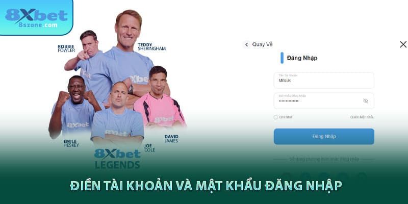 Đăng Nhập 8xbet: Cập Nhật Link Truy Cập Chính Thức 2025 16 Điền tài khoản và mật khẩu đăng nhập 8xbet