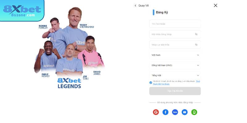 Đăng Ký 8xbet: Hướng Dẫn Tạo Tài Khoản Chỉ Trong 5 Phút 14 Điền thông tin đăng ký 8xbet