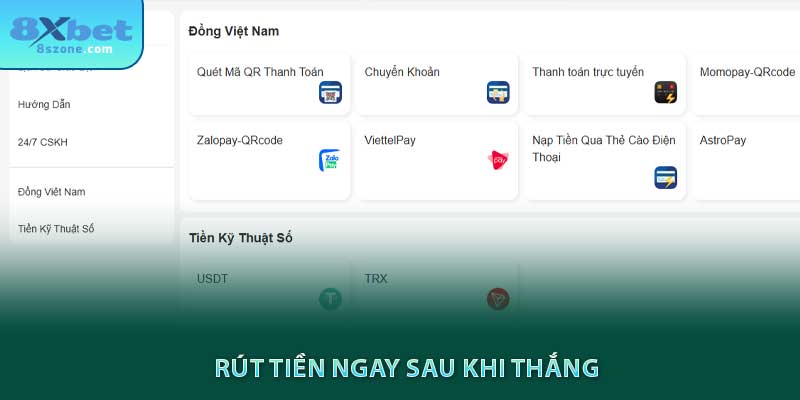 CMD Thể Thao 8xbet - Nền Tảng Cá Cược Thể Thao Uy Tín 20 Rút tiền 8xbet ngay sau khi thắng cmd thể thao