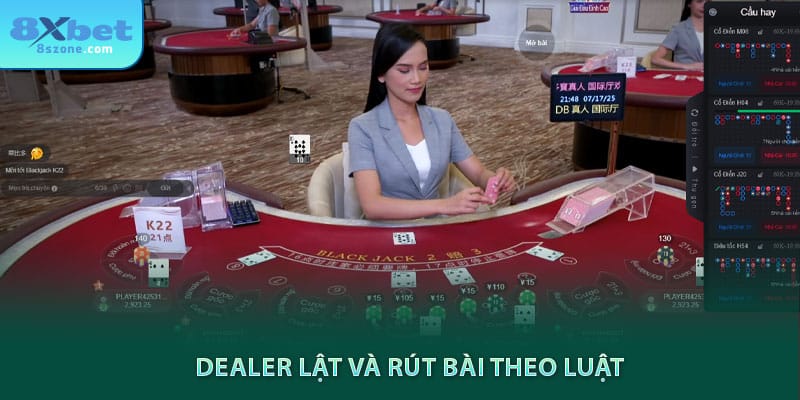 Luật Chơi Blackjack: Kinh nghiệm và chiến thuật để chiến thắng 19 Dealer lật và rút bài theo luật