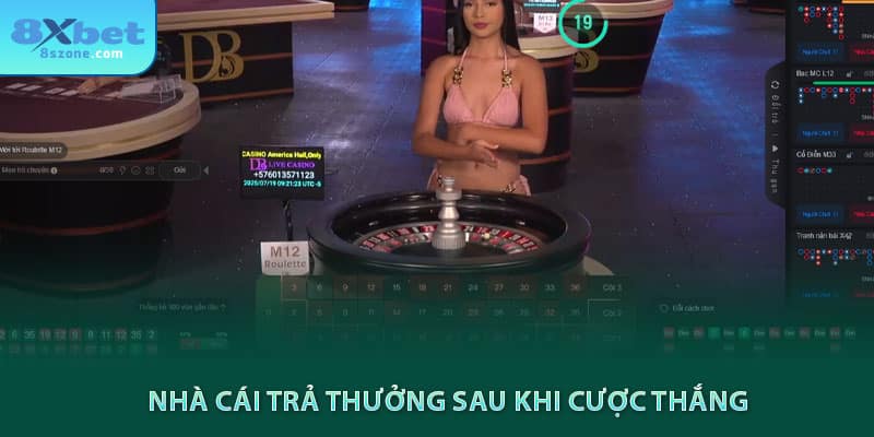 Cách chơi Roulette: Kiến thức cơ bản và tỉ lệ cược 22 Nhà cái 8xbet trả thưởng sau khi cược thắng